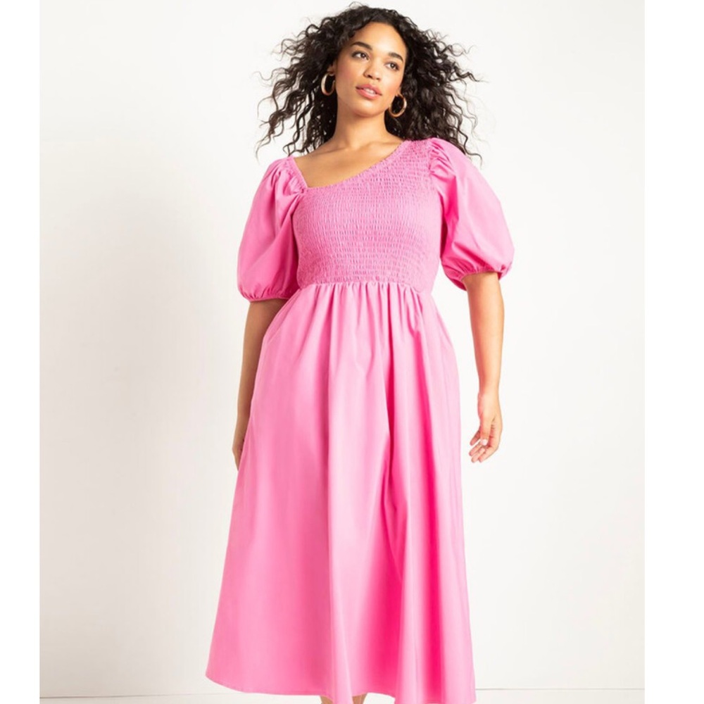 ELOQUII smocked dress